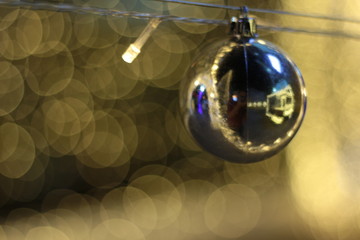 Wall Mural - Xmas Ball Before the new year light