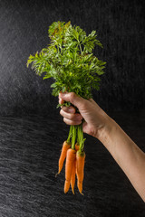 Sticker - かわいいにんじん　Cute carrots grown without pesticides