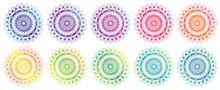Mandala Patterns In Different Colors