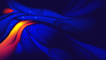 Poster - Abstract Distorted Shape Background