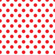 Seamless red polka dot pattern background