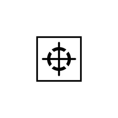 Poster - center of gravity sign icon vector design symbol