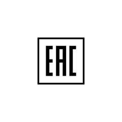 Fototapete - EAC Eurasian conformity mark sign icon vector design symbol