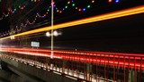 Fototapeta  -  Photo of a night city with lanterns