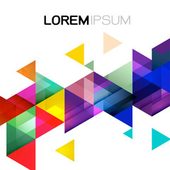 Wall Mural - vector abstract colorful gradient and modern overlapping geometric template on white background and 