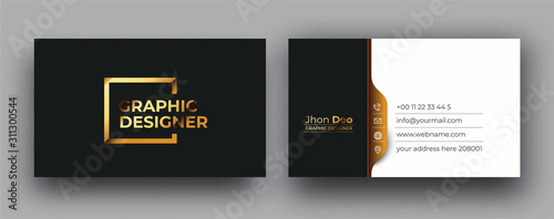Cuadros en Lienzo Modern Business Card - Creative and Clean Business Card Template.