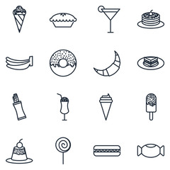 Leinwandbilder - desert Set icon template color editable. desert pack symbol vector sign isolated on white background illustration for graphic and web design.