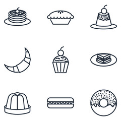 Poster - desert Set icon template color editable. desert pack symbol vector sign isolated on white background illustration for graphic and web design.