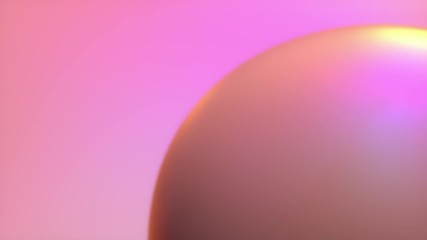 Poster - Colliding pearlescent spheres. Abstract background with iridescent dynamic objects. Motion design template. 3d rendered animation. Dynamic composition. 4K UHD