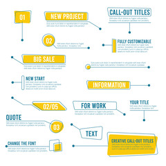 Poster - Callout banners. Digital labels social boxes text templates chart boards vector infographics. Call out shape for message information illustration