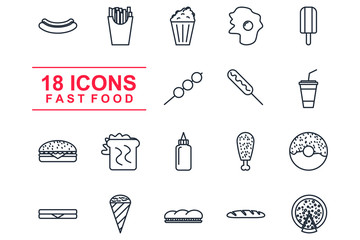 Aufkleber - desert Set icon template color editable. desert pack symbol vector sign isolated on white background illustration for graphic and web design.