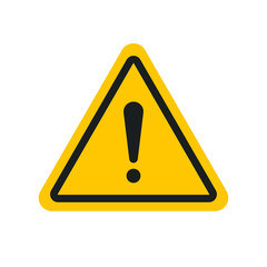 caution warning sign message. editable triangle hazard symbol vector icon with stroke for 64x64 pixe