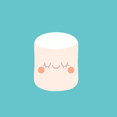 Wall Mural - Cute marshmallow illustration