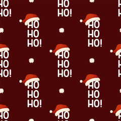 Canvas Print - Hohoho vector pattern