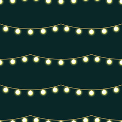 Wall Mural - Seamless pattern with garland