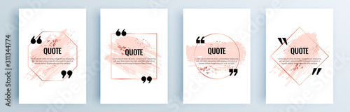 Fotografía Quote frames blank templates set