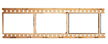 Panorama Of (35 Mm.)Old Film Frame.With White Space.film Camera.