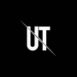 © NanasArt - UT logo monogram with slash style design template