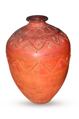 indian handmade clay oldest single big pot