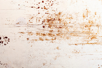 Poster - iron wall with dirt and rust. background for design
