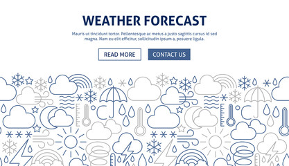 Weather Forecast Banner Design