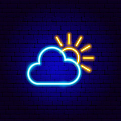 Sticker - Sun Cloud Neon Sign