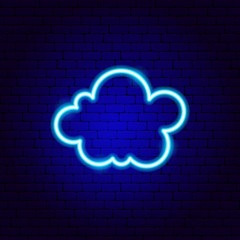 Sticker - Cute Cloud Neon Sign