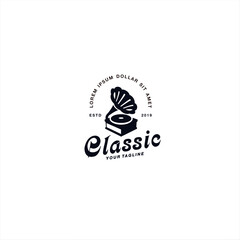 Music Classic logo design template