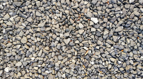 Photo background of small gravel stones