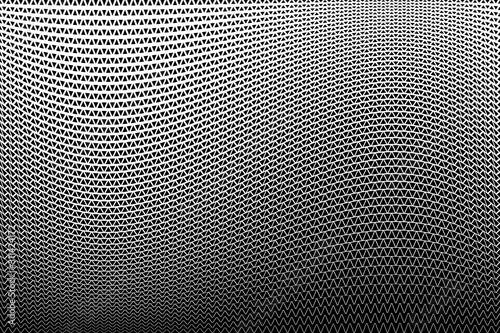 Geometric halftone pattern. Wavy texture. Vector art.