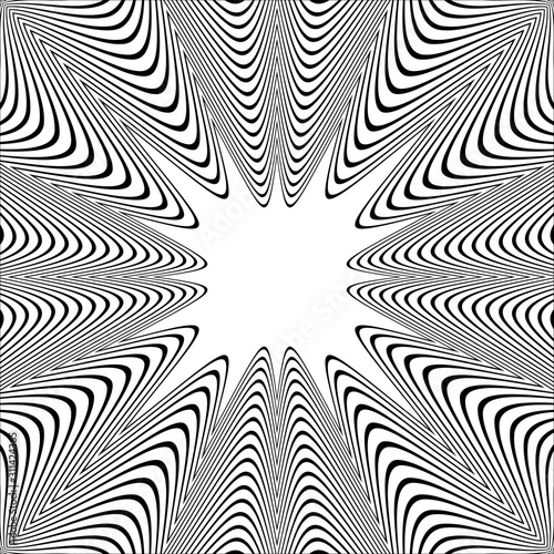 Wavy lines pattern. White textured background.