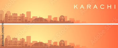 Karachi Beautiful Skyline Scenery Banner