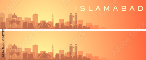 Islamabad Beautiful Skyline Scenery Banner