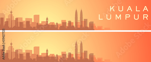 Kuala Lumpur Beautiful Skyline Scenery Banner Wallpaper Mural