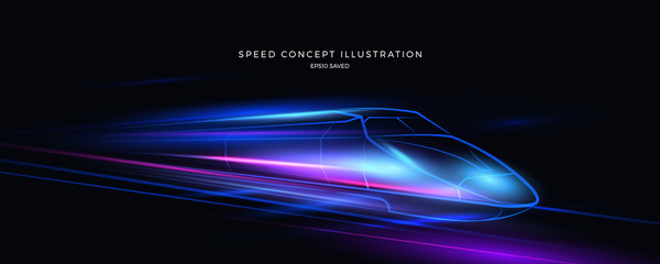 Wall Mural - speed concept illustration, fast background