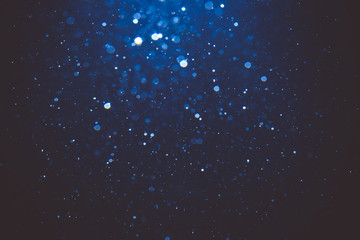 Abstract blue bokeh with black