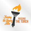 Pass the torch flag design - VECTOR