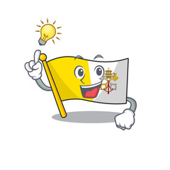 Sticker - Have an idea flag vatican city Scroll cartoon character design