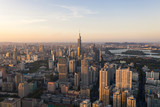 Fototapeta  - Skyline of Nanjing City at Sunset