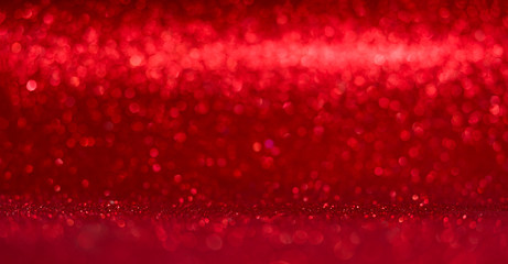 red bokeh background