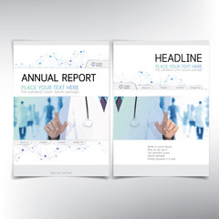 Wall Mural - modern medical cover page, vector template