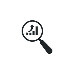 Poster - Magnifying glass or search icon template color editable. Magnifying glass symbol vector sign isolated on white background illustration for graphic and web design.