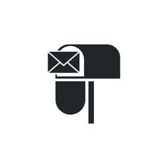 Aufkleber - Mail icon template color editable. mailbox symbol vector sign isolated on white background illustration for graphic and web design.