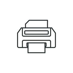 Fototapete - Printer icon template color editable. Printer symbol vector sign isolated on white background illustration for graphic and web design.