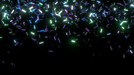 Wall Mural - falling confetti party background video