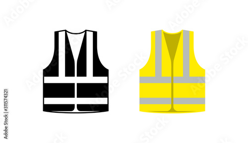 Fotografía Safety jacket security icon