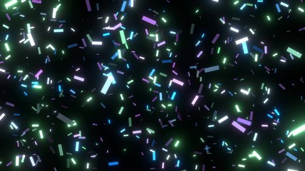 Wall Mural - celebration confetti blast glitter background video