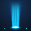 Hologram portal magic podium effect. Circle light ray teleport ufo portal