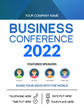 © kolonko - Business conference simple template invitation. Geometric magazine conference or poster business meeting design banner