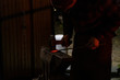 © daniele - Blacksmith working on metal on anvil at forge